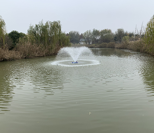 噴泉曝氣設(shè)備案例